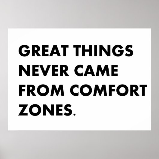 Große Dinge kamen nie Poster (Vorne)