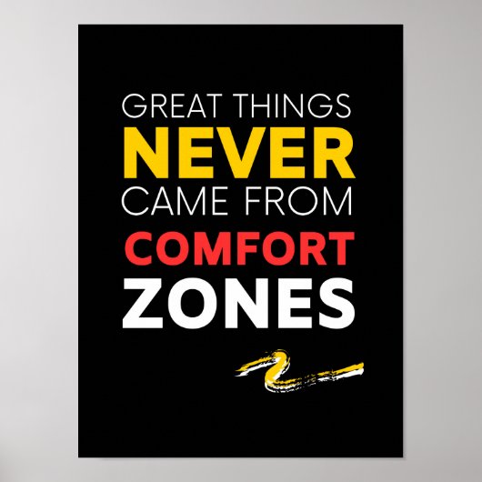 Große Dinge kamen nie von COMFORT ZONES Poster (Vorne)