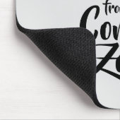 Große Dinge kommen nie aus Komfort-Zonen Zitat Mousepad (Ecke)