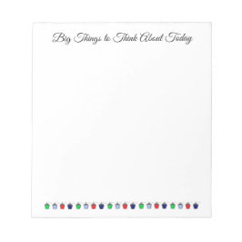 Große Dinge Notepad Bryn Mawr farbige Lanterns Notizblock