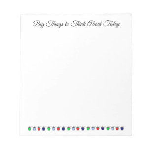 Große Dinge Notepad Bryn Mawr farbige Lanterns Notizblock