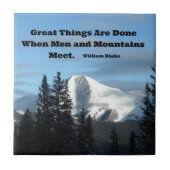 Große Dinge werden getan, wenn sich Männer und Ber Fliese (Vorderseite)