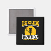 Große Disk Golf- und Fishing-Geschenke Magnet (Vorderseite/Rückseite)
