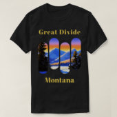 Große Divide Ski Montana T-Shirt (Design vorne)