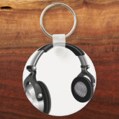 Große DJ-Kopfhörer Schlüsselanhänger (Vorderseite)