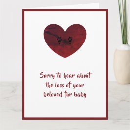 Große Dog Sympathy-Karte von dalDesignNZ Karte