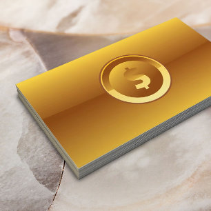 Große Dollar-Zeichen-Buchhaltungs-GoldVisitenkart Visitenkarte