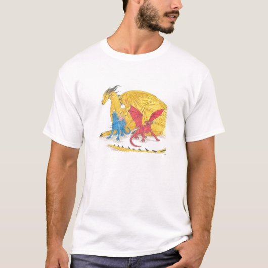Große Drachen T-Shirt (Vorderseite)