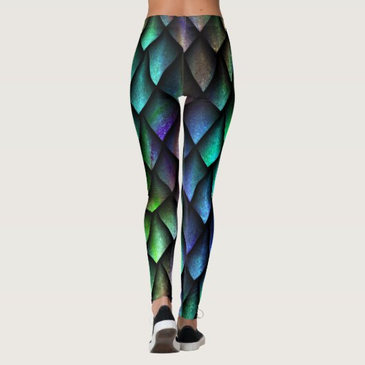 Große Drachenskala Leggings (Rückseite)