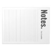 Große dramatische Personalisierte Notizen Notizblock (Vorderseite)