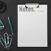 Große dramatische Personalisierte Notizen Notizblock