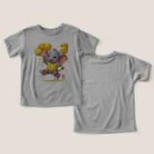 Große Drei Feier: Elefant mit Balloons (Design Vorderseite & Rückseite)