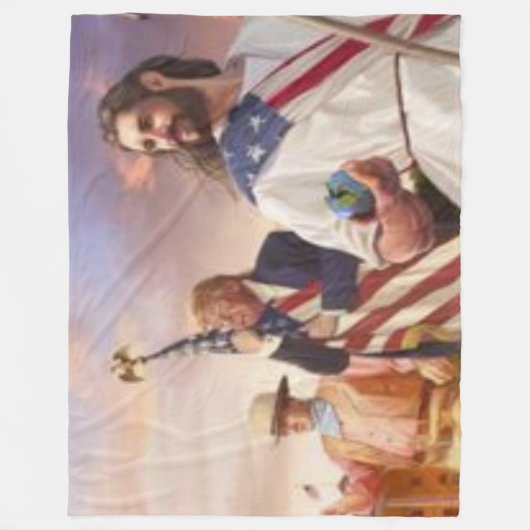 GROSSE DREI FLEECEDECKE (Vorderseite)