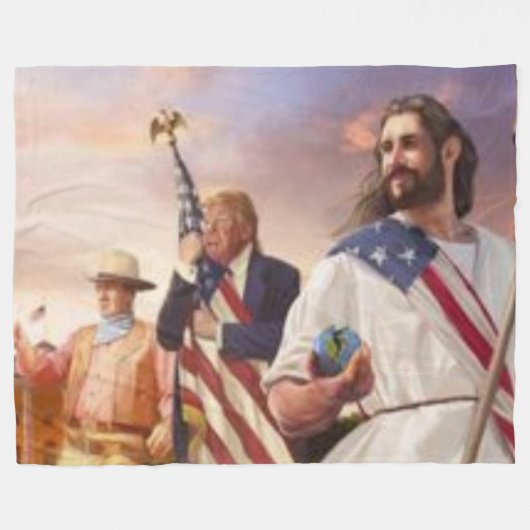 GROSSE DREI FLEECEDECKE (Vorderseite (Horizontal))