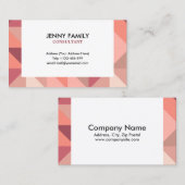 Große Dreieck-geometrische Visitenkarte (Vorne/Hinten)