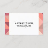 Große Dreieck-geometrische Visitenkarte (Rückseite)