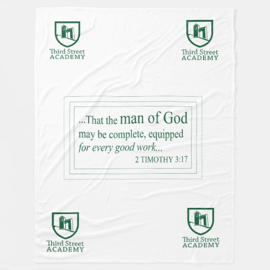 Große dritte Straßen-HochschulFleece-Decke Fleecedecke (Vorderseite)