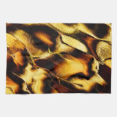 Große Dünen in gebranntem goldfarbenem oder gelbor Geschirrtuch (Horizontal)