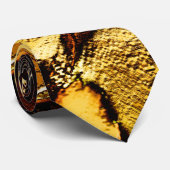 Große Dünen in verbranntem Gold oder gelblich oran Krawatte (Gerollt)