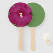 große dunkelrote Hibiskus-Blume Fächer (Vorne und Hinten)