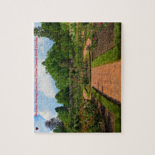 Große dunkle Sumpflandschaft North Carolina Jigsaw Puzzle (Vertikal)
