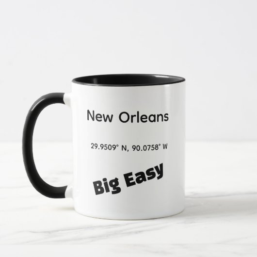 Große Easy New Orleans Kaffeetasse (Links)