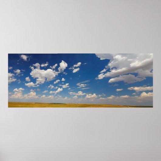 Große Ebene in South Dakota im Sommer Poster (Vorne)