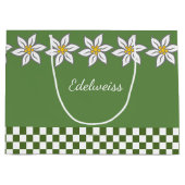 Große Edelweiss-Geschenktasche Geschenktüte (Vorderseite)
