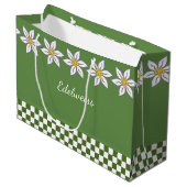 Große Edelweiss-Geschenktasche Geschenktüte (Vorderseite Schrägansicht)