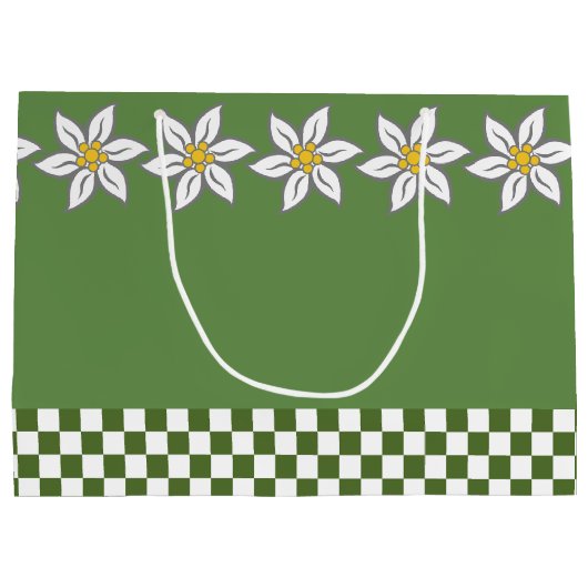 Große Edelweiss-Geschenktasche Geschenktüte (Rückseite)