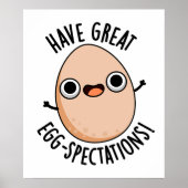 Große Ei-Spektakel Funny Egg Pun Poster (Vorne)