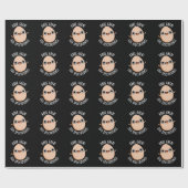 Große Ei-Spektionen Funny Egg Pun Dark BG Geschenkpapier (Flach)