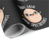 Große Ei-Spektionen Funny Egg Pun Dark BG Geschenkpapier (Rolleneckpunkt)