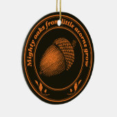 Große Eichen aus kleinen Eichen wachsen Keramik Ornament (Rechts)