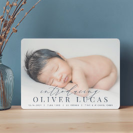 Große Einführung | Ankündigung von Foto zur Geburt