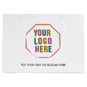 Große Einkaufstasche für Papier, die individuell a Geschenktüte (Vorderseite)