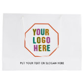 Große Einkaufstasche für Papier, die individuell a Große Geschenktüte (Rückseite)