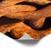 Große Eisenketten aus Schiffsanker Poster (Ecke)