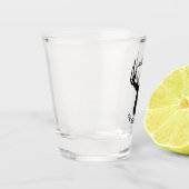 Große Elche, addieren Text und Mitteilung Schnapsglas (Links)