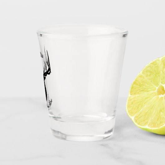 Große Elche, addieren Text und Mitteilung Schnapsglas (Rechts)