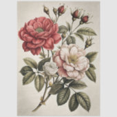 Große elegante florale Möbel-Decoupage Seidenpapier (Vorderseite)