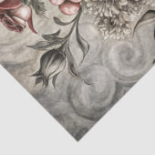 Große elegante florale Möbel-Decoupage Seidenpapier (Ausschnitt)