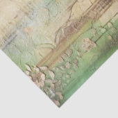 Große, elegante, gestresste Florals & Raven Dekoup Seidenpapier (Ausschnitt)