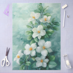 Große elegante Jasmine Decoupage Seidenpapier