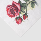 Große, elegante Rote Rosen für Wasserfarben Seidenpapier (Ausschnitt)