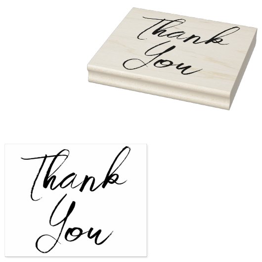 Große elegante Skripte Vielen Dank Gummistempel (Stempel)