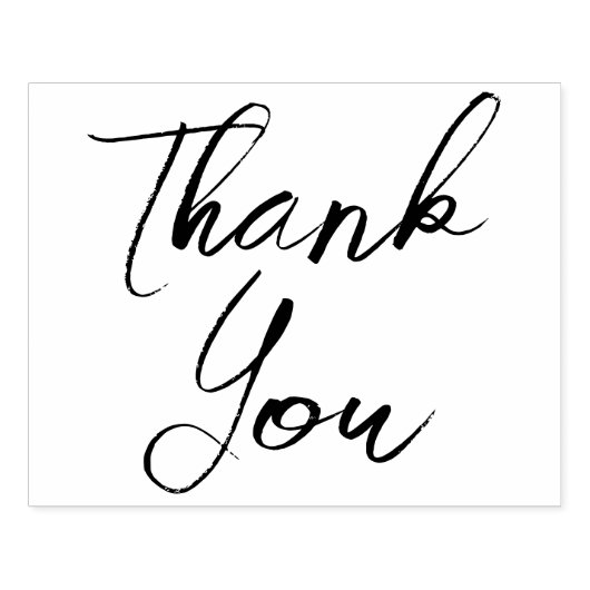 Große elegante Skripte Vielen Dank Gummistempel (Prägung)