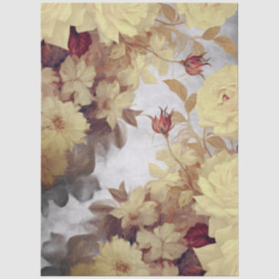 Große Elegante Vintage-Inspirierte Hochzeitsblumen Seidenpapier