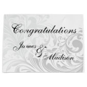 Große elegante, wirbelfarbene Geschenktasche - Sil Geschenktüte (Vorderseite)