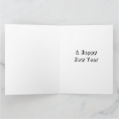 Große Elf und Teddy Bären Weihnachtsfarbe Me Karte (Innenseite)